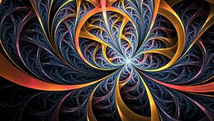 Preview wallpaper fractal, lines, tangled, colorful, abstraction