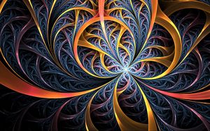Preview wallpaper fractal, lines, tangled, colorful, abstraction