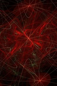 Preview wallpaper fractal, lines, tangled, abstraction, red