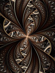 Preview wallpaper fractal, lines, twisted, winding, abstraction