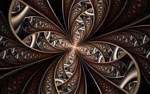 Preview wallpaper fractal, lines, twisted, winding, abstraction