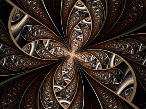 Preview wallpaper fractal, lines, twisted, winding, abstraction