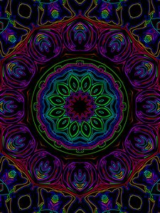 Preview wallpaper fractal, manadala, pattern, abstraction, lines