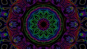 Preview wallpaper fractal, manadala, pattern, abstraction, lines