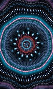 Preview wallpaper fractal, mandala, circles, abstract