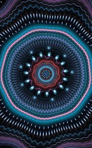 Preview wallpaper fractal, mandala, circles, abstract