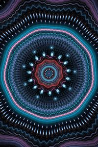 Preview wallpaper fractal, mandala, circles, abstract