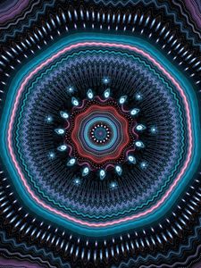 Preview wallpaper fractal, mandala, circles, abstract