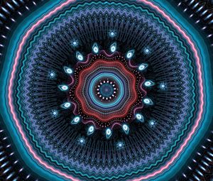 Preview wallpaper fractal, mandala, circles, abstract