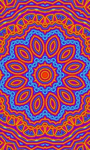 Preview wallpaper fractal, mandala, kaleidoscope, abstraction, bright