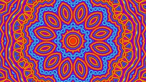 Preview wallpaper fractal, mandala, kaleidoscope, abstraction, bright