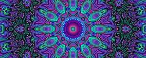 Preview wallpaper fractal, mandala, kaleidoscope, abstraction, background