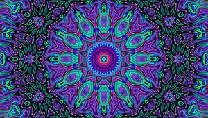 Preview wallpaper fractal, mandala, kaleidoscope, abstraction, background