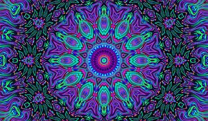 Preview wallpaper fractal, mandala, kaleidoscope, abstraction, background