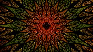 Preview wallpaper fractal, mandala, ornament, abstraction, color