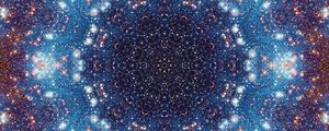 Preview wallpaper fractal, mandala, pattern, glow, bright