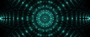 Preview wallpaper fractal, mandala, pattern, glow, abstraction