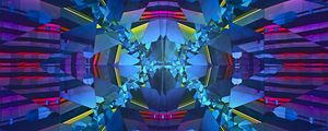 Preview wallpaper fractal, mosaic, shards, colorful, abstraction