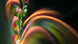 Preview wallpaper fractal, multicolored, oiled, colorful