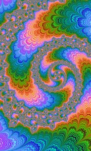 Preview wallpaper fractal, multicolored, rotation, patterns
