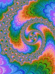 Preview wallpaper fractal, multicolored, rotation, patterns