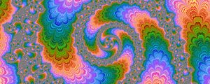 Preview wallpaper fractal, multicolored, rotation, patterns