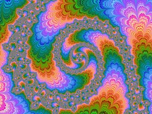 Preview wallpaper fractal, multicolored, rotation, patterns