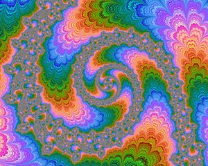 Preview wallpaper fractal, multicolored, rotation, patterns