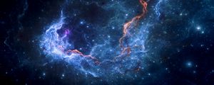 Preview wallpaper fractal, nebula, glow, glare, energy