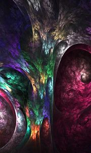 Preview wallpaper fractal, paint, colorful, rotating