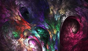Preview wallpaper fractal, paint, colorful, rotating