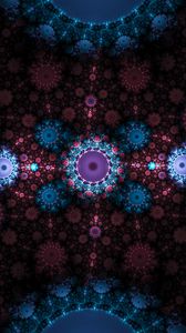 Preview wallpaper fractal, pattern, abstract, multicolored, digital