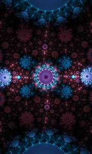 Preview wallpaper fractal, pattern, abstract, multicolored, digital