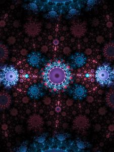 Preview wallpaper fractal, pattern, abstract, multicolored, digital