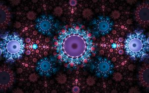 Preview wallpaper fractal, pattern, abstract, multicolored, digital