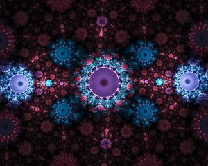 Preview wallpaper fractal, pattern, abstract, multicolored, digital