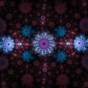 Preview wallpaper fractal, pattern, abstract, multicolored, digital