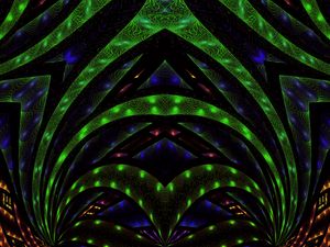 Preview wallpaper fractal, pattern, abstraction, tangled, colorful