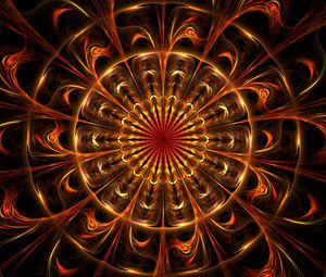 Preview wallpaper fractal, pattern, abstraction, tangled, symmetry