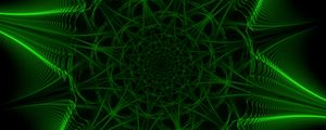 Preview wallpaper fractal, pattern, abstraction, green