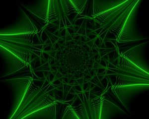 Preview wallpaper fractal, pattern, abstraction, green