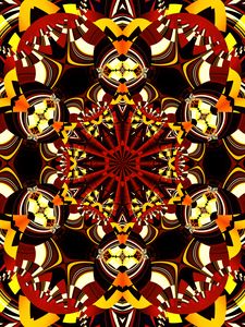 Preview wallpaper fractal, pattern, abstraction, kaleidoscope, colorful