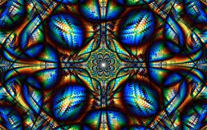 Preview wallpaper fractal, pattern, abstraction, multicolored, iridescent