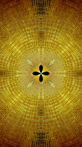 Preview wallpaper fractal, pattern, abstraction, yellow
