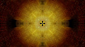 Preview wallpaper fractal, pattern, abstraction, yellow