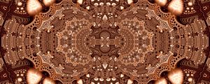 Preview wallpaper fractal, pattern, abstraction, brown