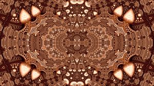 Preview wallpaper fractal, pattern, abstraction, brown