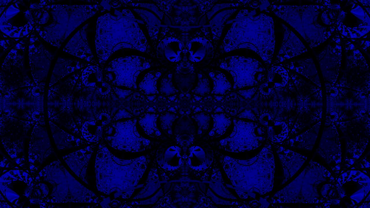 Wallpaper fractal, pattern, abstraction, blue, dark