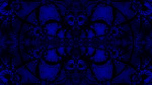Preview wallpaper fractal, pattern, abstraction, blue, dark
