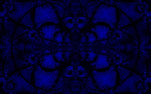 Preview wallpaper fractal, pattern, abstraction, blue, dark